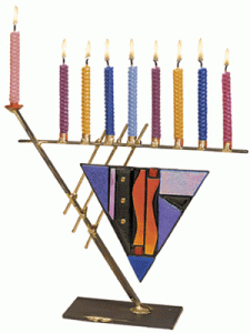 art deco hétágú gyertyatartó